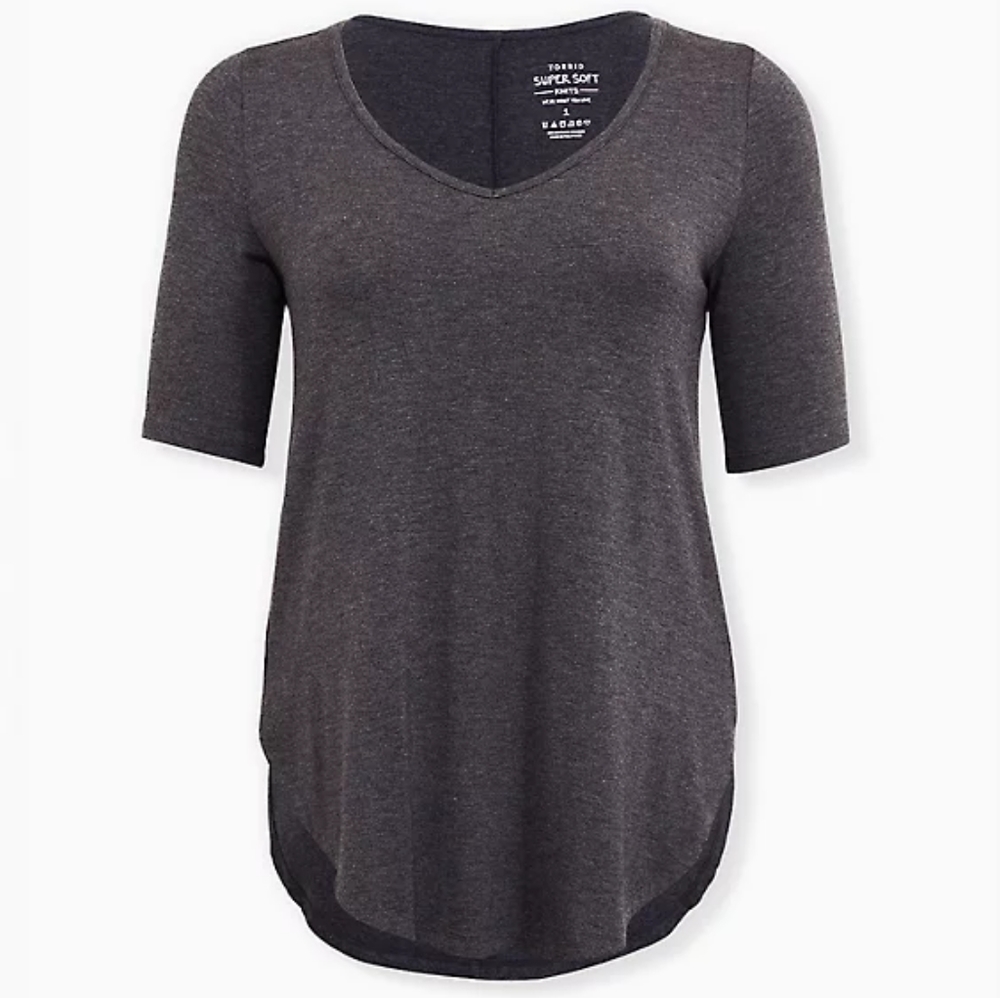 EUC Torrid (itm 4) Charcoal Favorite Tunic Size 4